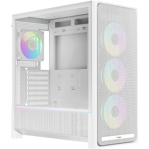 Корпус ПК Ocypus Delta C70 WH ARGB: Midi-Tower с 4x120mm ARGB и поддержкой E-ATX, ATX, mATX, mITX