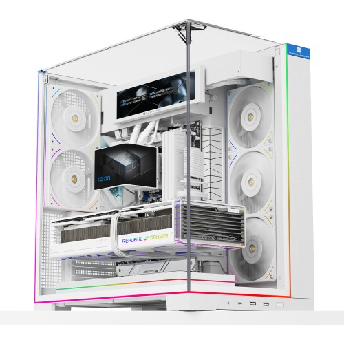 Корпус без блока питания/ Case Thermalright A70, Midi-Tower, TG, no fans, 2xUSB-A 3.0, 1xUSB Type-C, ATX, mATX, mITX White