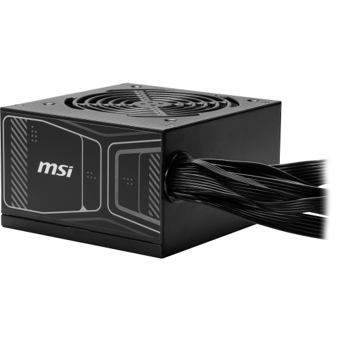 Блок питания ПК/ Power Supply MSI MAG A850GN PCIE5, 850W 80+ Gold (ATX, 3.1, PCIe 5.1, Non-modular, 1x24(20+4)pin, 2xCPU 8(4+4)pin, 2xPCIe*2 8(6+2)pin, 1x12VHPWR (450W), 4xSATA3, 4xMOLEX4pin, Active, 120x120mm, 140x150x86mm, APFC, black) MSI