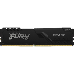 Память оперативная/ Kingston 8GB 3200MT/s DDR4 CL16 DIMM FURY Beast Black (Select Regions ONLY)