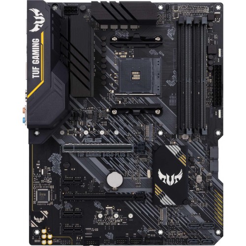 Купить материнскую плату Asus TUF GAMING B450-PLUS II для AMD AM4 с 4xDDR4 и 7.1 звук
