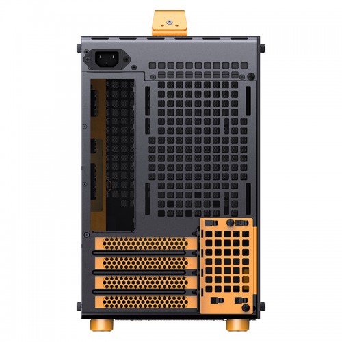 Корпус JONSBO Z20 Mini-Tower без блока питания: стильный черно-оранжевый mATX/mITX с USB-A 3.2 и USB-C 3.2