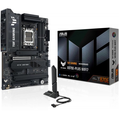 Купить материнскую плату Asus TUF GAMING X870E-PLUS WIFI7 Socket AM5 – Высокопроизводительное решение для геймеров с поддержкой DDR5 и 7.1 звука
