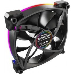 Вентилятор для корпуса Montech RX120 Reverse ARGB 120х120x25 черный 4-pin 27дБ (RX120 PWM BLACK) Ret [RX120 PWM BLACK]