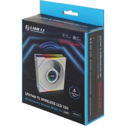 Вентилятор для корпуса Lian-Li Uni Fan TL Wireless LCD 120 LCD Reverse ARGB 120х124.5x28 белый 4-pin 31дБ (G99.12RTLLCD1W1W.R0) Ret