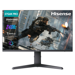 Монитор Hisense/ 27"/2560x1440, IPS, 16:9, матовый, 240Гц, время отклика 1мс, 320кд/м2, 1000:1,DisplayPort, HDMI*2, черный