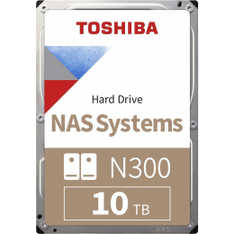 Жесткий диск/ HDD Toshiba N300 NAS SATA3 3.5" 10TB 7200 512Mb 6Gb/s 1 year warranty (replacement WD101EFBX, ST10000VN0008)