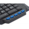 Клавиатура Оклик 750G FROST WAR черный USB для геймеров – мультимедийная, кабель 1.8м (337452)