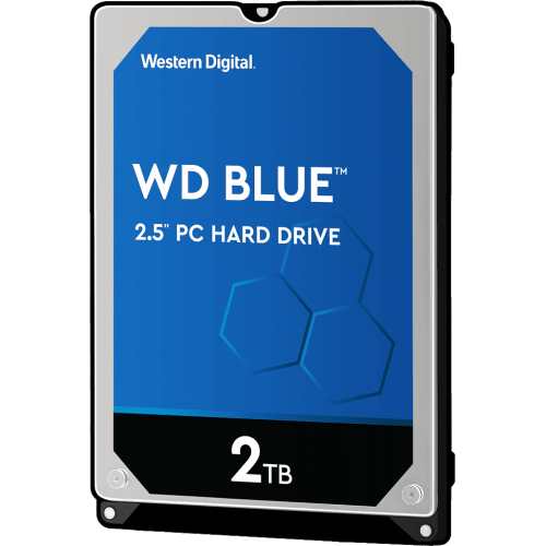 Жесткий диск/ HDD WD SATAIII 2Tb 2.5"" Blue 5400 128Mb 1 year warranty WD