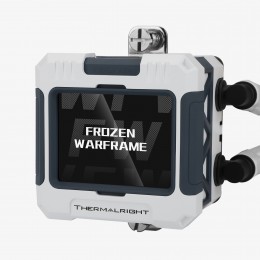 Водяное охлаждение для процессора/ Water Cooling System Thermalright Frozen Warframe 420 ARGB (420mm, LED, White, ARGB/ Fans: 3x140mm, 88.7CFM, 29.8dBA, 1750RPM/ Pump height 60mm, 23dBA, 3000RPM, Rad thickness 27mm/ S: 1851, 1700, 1200, 115X, 2011, 2066, 