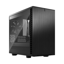 Корпус ПК без блока питания/ Case Fractal Design Define 7 Nano TG Light Tint, Mini-Tower, 1x120mm + 1x140mm, 2xUSB-A 2.0 + 2xUSB-A 3.2 + 1xUSB 3.2 Type-C mITX, mDTX Black