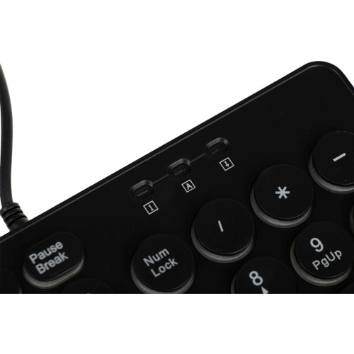 Клавиатура Оклик 420MRL черная USB Slim с мультимедиа и LED подсветкой - 1.5м кабель (1091226)