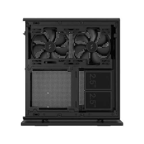 Корпус Fractal Design Ridge mITX Black - Без Блока Питания, 2xUSB-A 3.2 и 1xUSB 3.2 Type-C, Поддержка SFX PSU
