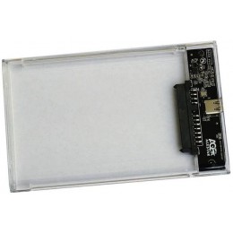 Внешний корпус для HDD/SSD AgeStar 3UB2P6C SATA III USB3.0 пластик прозрачный 2.5"