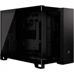 Корпус без блока питания/ Case Corsair 2500X Airflow, Midi-Tower, TG, no fan, 2xUSB-A 3.2, 1xUSB 3.2 Type-C, mATX, mITX Black