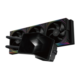 Система жидкостного охлаждения/ Water Cooling System Thermalright Levita Vision 360 (360mm, LED, Black, ARGB/ Fans: 3x120mm, 68.9CFM, 28.2dBA, 2000RPM/ Pump height 98mm, 3000RPM, Rad thickness 27mm/ S: 1700, 1200, 1851, 115X, 2011, 2066, AM5, AM4)