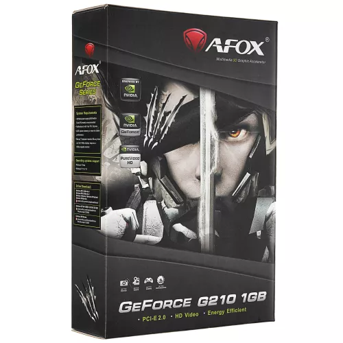 Видеокарта AFOX PCIE16 G210 1GB DDR3 AF210-1024D3L5-V2