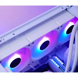 Система жидкостного охлаждения/ Water Cooling System JONSBO TG-360 White (300W, 360mm, White, ARGB/ Fans: 3x120mm, 66.19CFM, 35.4dBA, 1800RPM/ Pump height 72mm, 30dBA, 2400RPM, Rad thickness 27mm/ S: 1700, 1200, 115X, AM5, AM4)