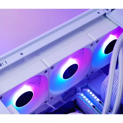 Система жидкостного охлаждения/ Water Cooling System JONSBO TG-360 White (300W, 360mm, White, ARGB/ Fans: 3x120mm, 66.19CFM, 35.4dBA, 1800RPM/ Pump height 72mm, 30dBA, 2400RPM, Rad thickness 27mm/ S: 1700, 1200, 115X, AM5, AM4) JONSBO