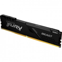Память оперативная/ Kingston 16GB 3200MT/s DDR4 CL16 DIMM 1Gx8 FURY Beast Black (Select Regions ONLY)