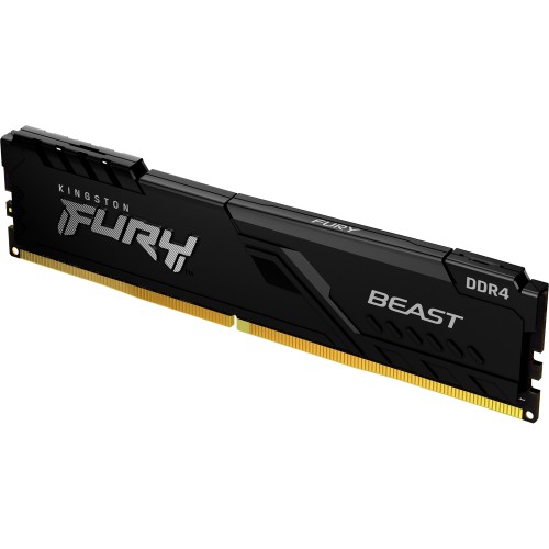 Купить оперативную память Kingston 16GB 3200MT/s DDR4 CL16 DIMM FURY Beast Black – Высокая производительность для вашего ПК