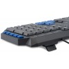 Клавиатура Оклик 750G FROST WAR черный USB для геймеров – мультимедийная, кабель 1.8м (337452)