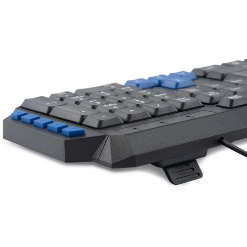 Клавиатура Оклик 750G FROST WAR черный USB для геймеров – мультимедийная, кабель 1.8м (337452)