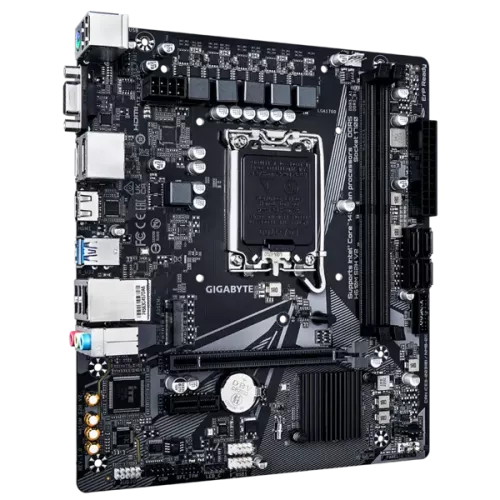 Материнская плата GIGABYTE INTEL H610 s1700 – mATX, 2xDDR5 до 64GB, HDMI 2.1, PCIe 4.0, 4xSATA, 1xM.2, USB 3.2 и 2.0