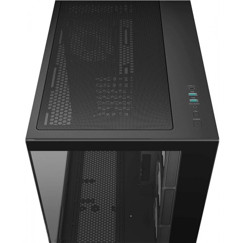 Корпус Deepcool CG530 4F черный ATX с поддержкой 2x120mm и 2x140mm вентиляторов, USB 2.0 и USB 3.0