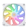 Кулер для корпуса/ Case Cooler JONSBO ZF-120W (120x120x25mm, 4-pin PWM, ARGB, 61.0CFM, 28.9dBA, 1500RPM, White, 3pcs) JONSBO