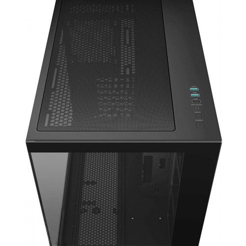 Корпус Deepcool CG530 черный ATX с поддержкой 2x120mm и 2x140mm вентиляторов, USB 2.0 и 3.0, аудио и блоком питания