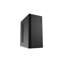 Корпус ПК без блока питания/ Case MSI PRO SHIELD M100P, Midi-Tower, 1x80mm, 2xUSB 3.2, 2xUSB 2.0, mATX, mITX Black