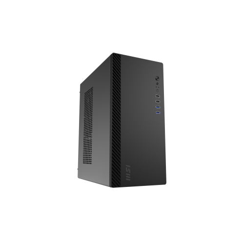 Корпус ПК MSI PRO SHIELD M100P Midi-Tower - Черный, mATX/mITX, 2xUSB 3.2, 2xUSB 2.0, 1x80mm