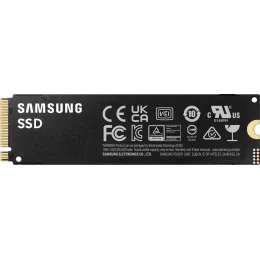 Твердотельный накопитель/ Samsung SSD 990 PRO, 4000GB, M.2(22x80mm), NVMe 2.0, PCIe 4.0 x4, V-NAND TLC, R/W 7450/6900MB/s, IOPs 1 400 000/1 550 000, DRAM buffer 4096MB, TBW 2400, DWPD 0.33 (12 мес.)