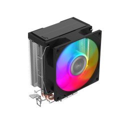 Кулер для процессора/ CPU Cooler SAMA X20 (110W, 4-pin PWM, 123mm, 2x6mm, RGB, 1x92mm, 54.6CFM, 31.2dBA, 2700RPM, S: 1851/1700/1200/115X, AM5/AM4, silver)