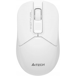 Мышь A4Tech Fstyler FG12S белый оптическая 1200dpi silent беспров. USB 3but