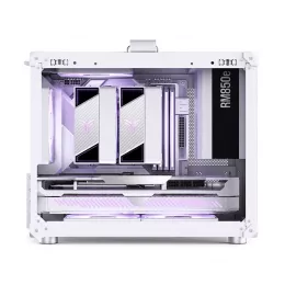 Корпус без блока питания/ Case JONSBO C6 MAX Handle, Mini-Tower, TG, no fan, 1xUSB-A 3.0 + 1xUSB-C 3.1, mATX, mITX White