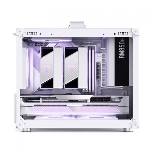 Корпус JONSBO C6 MAX Handle White - Mini-Tower без блока питания, mATX/mITX, 1xUSB-A 3.0 + 1xUSB-C 3.1, без вентилятора