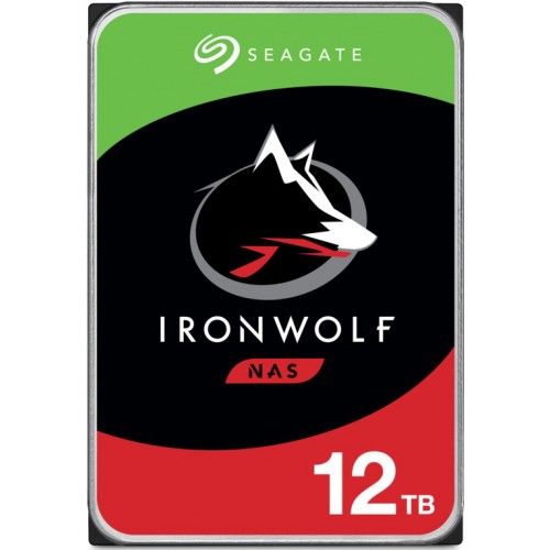 RECERTIFIED 12TB Seagate IronWolf NAS HDD - SATA3, 7200RPM, 256MB Cache, 1 Год Гарантии