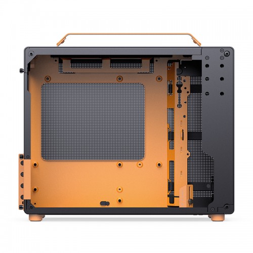 Корпус JONSBO Z20 Mini-Tower без блока питания: стильный черно-оранжевый mATX/mITX с USB-A 3.2 и USB-C 3.2