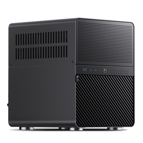 Корпус без блока питания/ Case JONSBO N3, Mini-Tower, no fans, 1xUSB-A 3.0 + 1xUSB-C 3.2, SFX PSU Support, mITX Black JONSBO