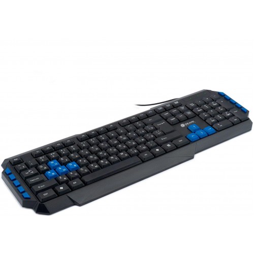 Клавиатура Оклик 750G FROST WAR черный USB для геймеров – мультимедийная, кабель 1.8м (337452)
