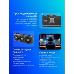 Видеокарта Asus PCI-E 5.0 PRIME-RX9070XT-O16G AMD Radeon RX 9070XT 16Gb 256bit GDDR6 2460/20000 HDMIx1 DPx3 HDCP Ret