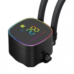 Система жидкостного охлаждения/ Water Cooling System Thermalright Frozen Horizon 360 Digital (360mm, LED temp., Black, ARGB/ Fans: 3x120mm, 68.9CFM, 28.2dBA, 2000RPM/ Pump height 53.2mm, Rad thickness 27mm/ S: 1700, 1200, 1851, 115X, AM5, AM4)