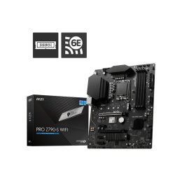 Материнская плата/ MB MSI INTEL Z790 s1700, 4xDDR5(256GB), HDMI 1.4/DP, 1xPCIe 5.0x16, 1xPCIe 3.0x16, 3xPCIe 3.0, 1xLAN (2.5GbE), Wi-Fi, BT, 4xSATA 6Gb/s, 2xM.2, 1xUSB-C, 4xUSB 3.2, 2xUSB 2.0, ATX