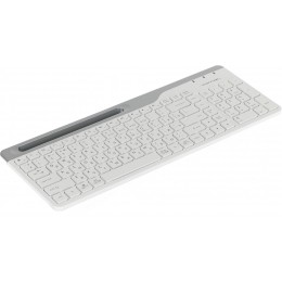 Клавиатура A4Tech FBK25 белый/серый USB беспроводная BT/Radio slim Multimedia (FBK25 WHITE)