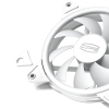 Кулер для корпуса PCCooler F3 T120 ARGB WH - 120mm, 4-pin PWM, 46CFM, 21.6dBA, белый