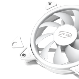 Кулер для корпуса/ Case Cooler PCCooler F3 T120 ARGB WH (120x120x25mm, 4-pin PWM, ARGB, 46CFM, 21.6dBA, 1800RPM, White)