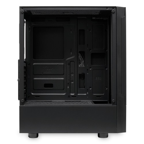 Корпус без блока питания/ Case HSPD M540, Mesh Mid Tower, Black, TG, 0.45 SPCC, no fans, ATX, mATX, mITX, 160/300/150mm, 2x2.5", 2x3.5", 7xPCI, 1xUSB-A 3.0, 2xUSB-A 2.0, 365x216x405mm HSPD