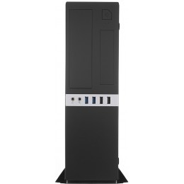 Корпус с блоком питания 300Вт./ Case Foxline mATX Desktop 300W, 2xUSB3.0, 2xUSB2.0, toolless, Black, 8cm. fan, powercord